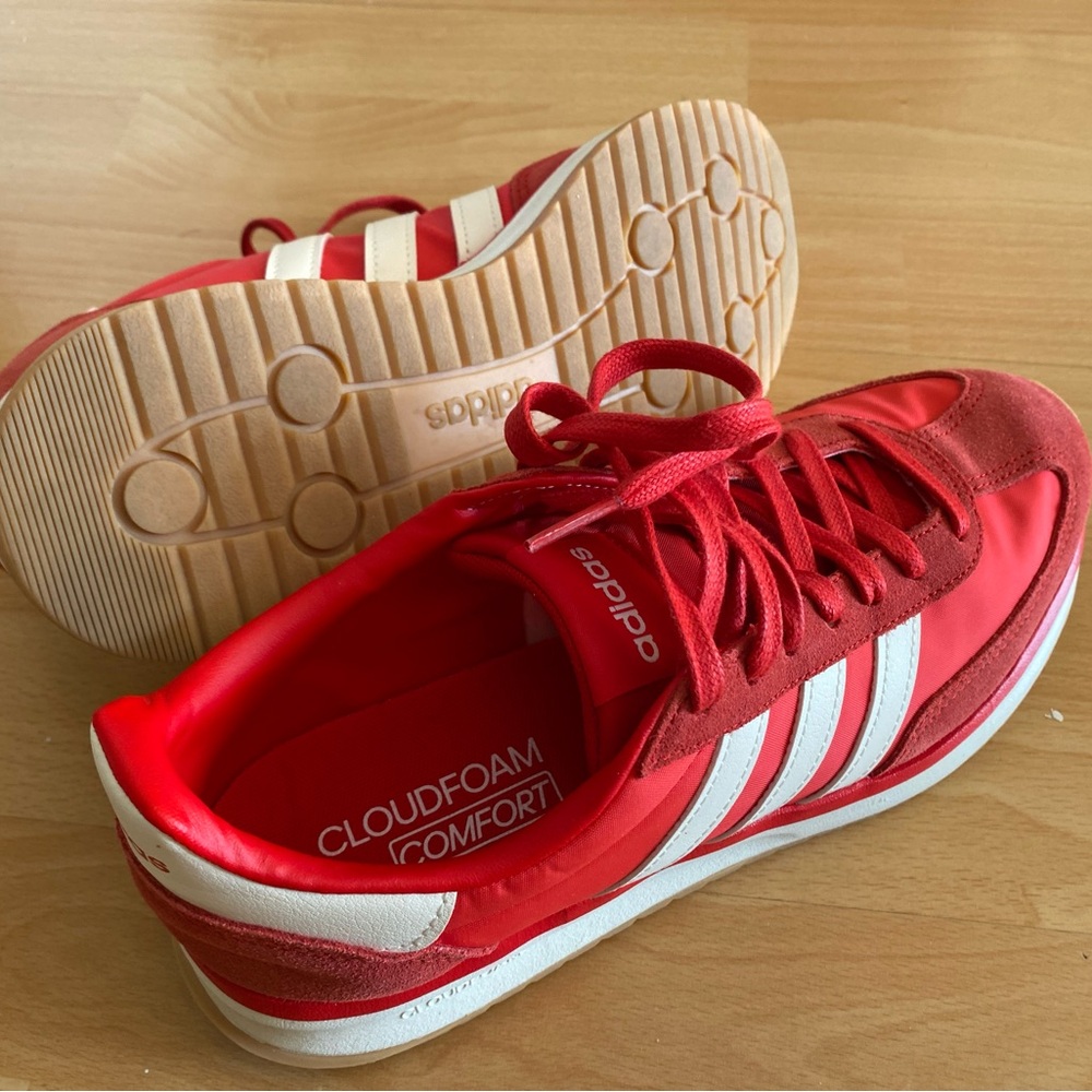 adidas Red and White Women's Sneakers